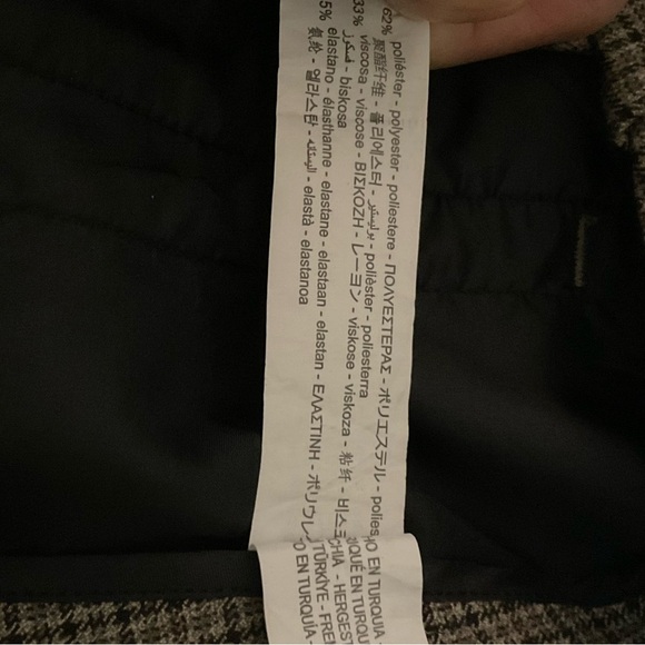 Zara Gray Checkered Ankle Pants - Picture 5 of 10